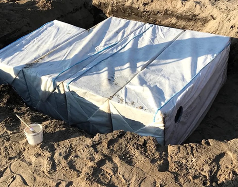 Compleet infiltratiesysteem 1.200 liter, plug & play