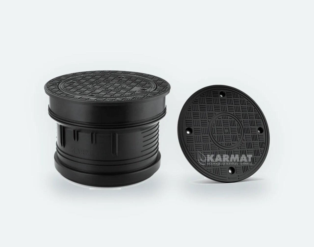 Putdeksel rond 315 mm manchetmof, dicht rooster