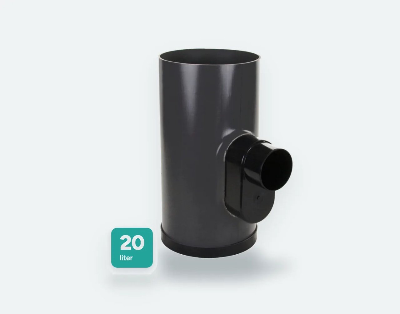PVC onderbak 315 mm, voor straat en trottoirkolk, 20 liter, hoogte 700 mm