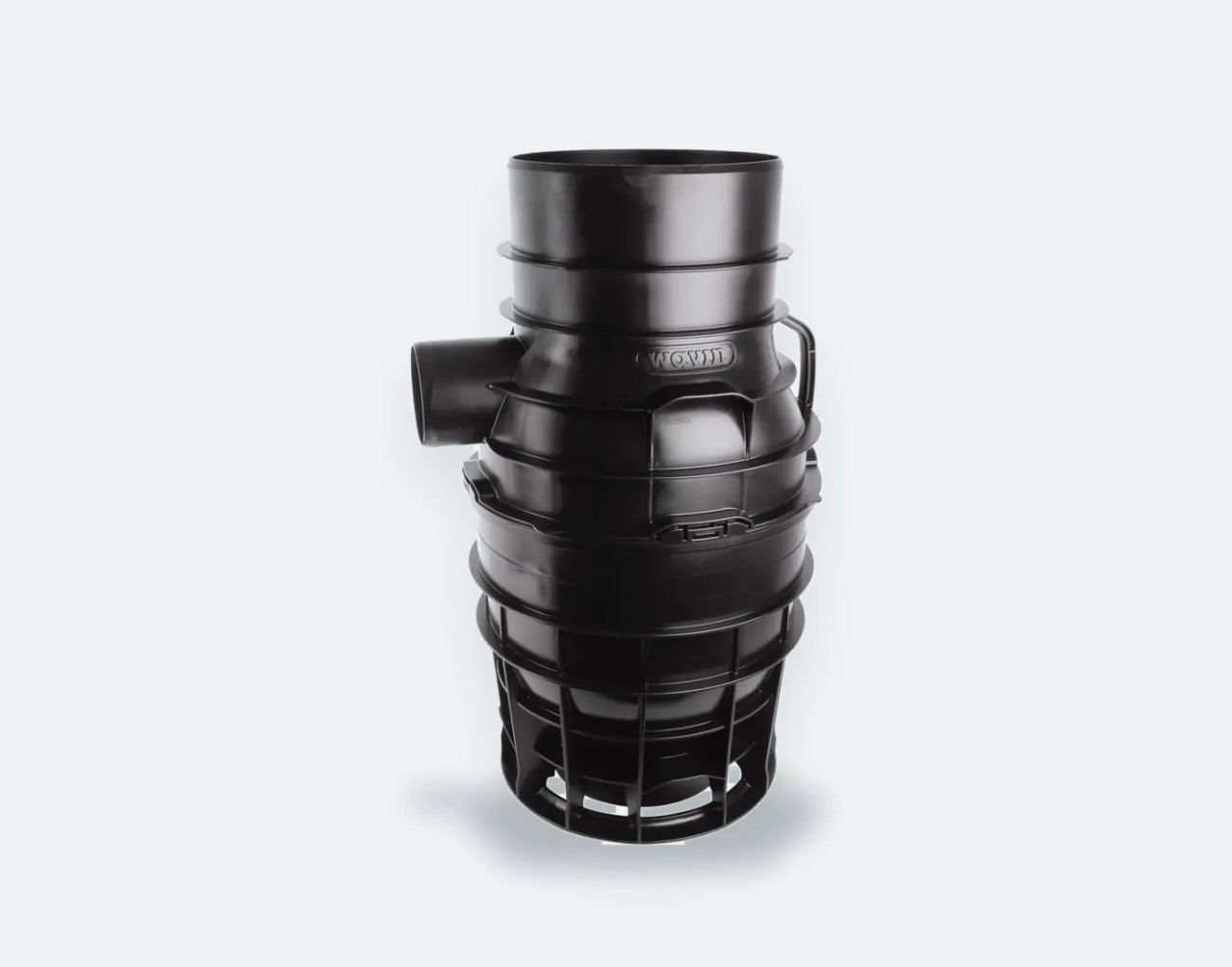 Tegra PP onderbak zwart 315×125 + Ontluchting