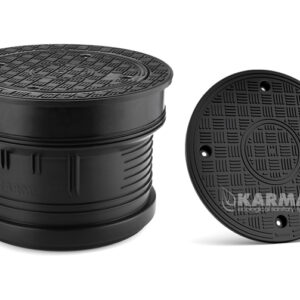 Putdeksel rond 315mm manchetmof, dicht rooster